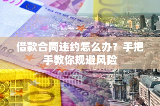 济南借款合同违约怎么办？手把手教你规避风险