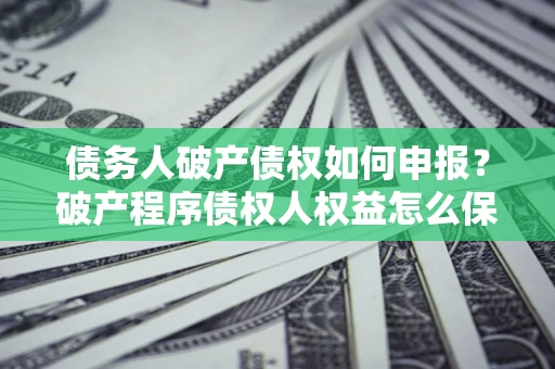 济南债务人破产债权如何申报？破产程序债权人权益怎么保障？