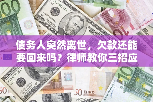 济南债务人突然离世，欠款还能要回来吗？律师教你三招应对